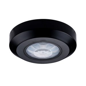 Détecteur de mouvement LED plafond montage en saillie pour intérieur, noir
